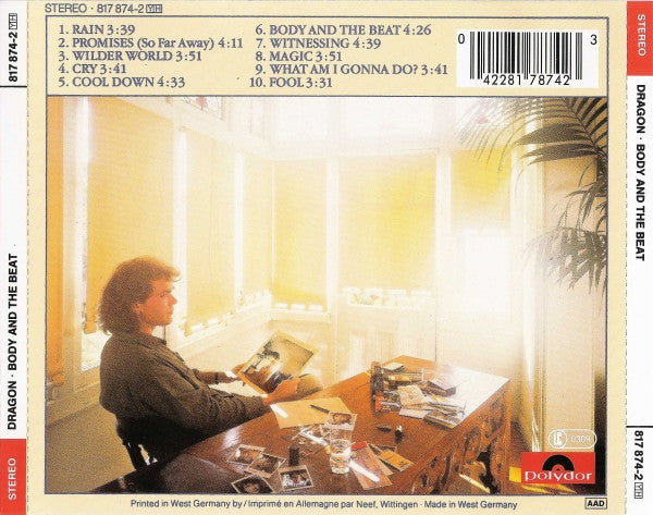 Dragon - Body and the Beat - CD