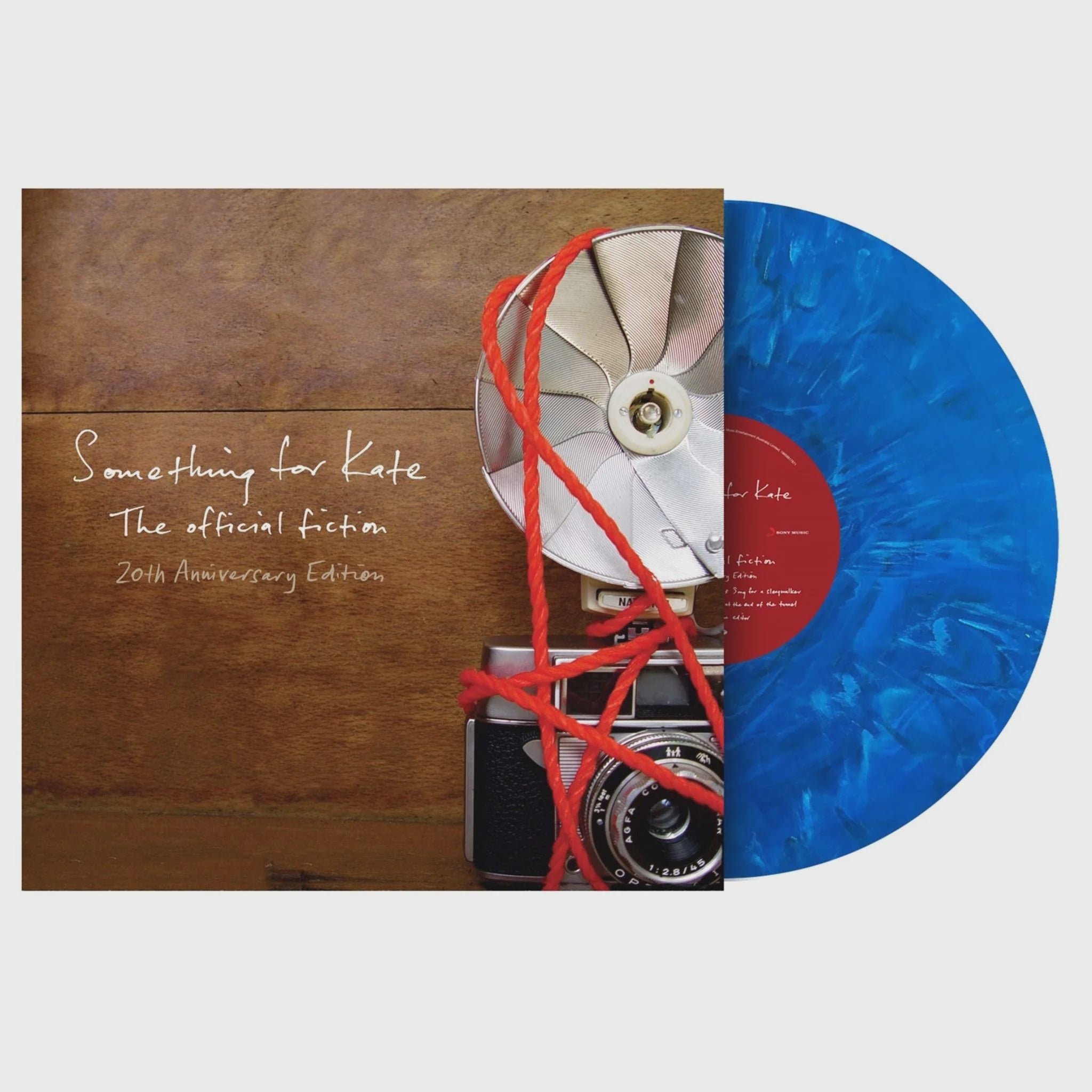 Something For Kate - The Official Fiction 20th Anniversary Blue Marbled Coloured Vinyl LP
