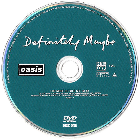 Oasis – Definitely Maybe 2DVD