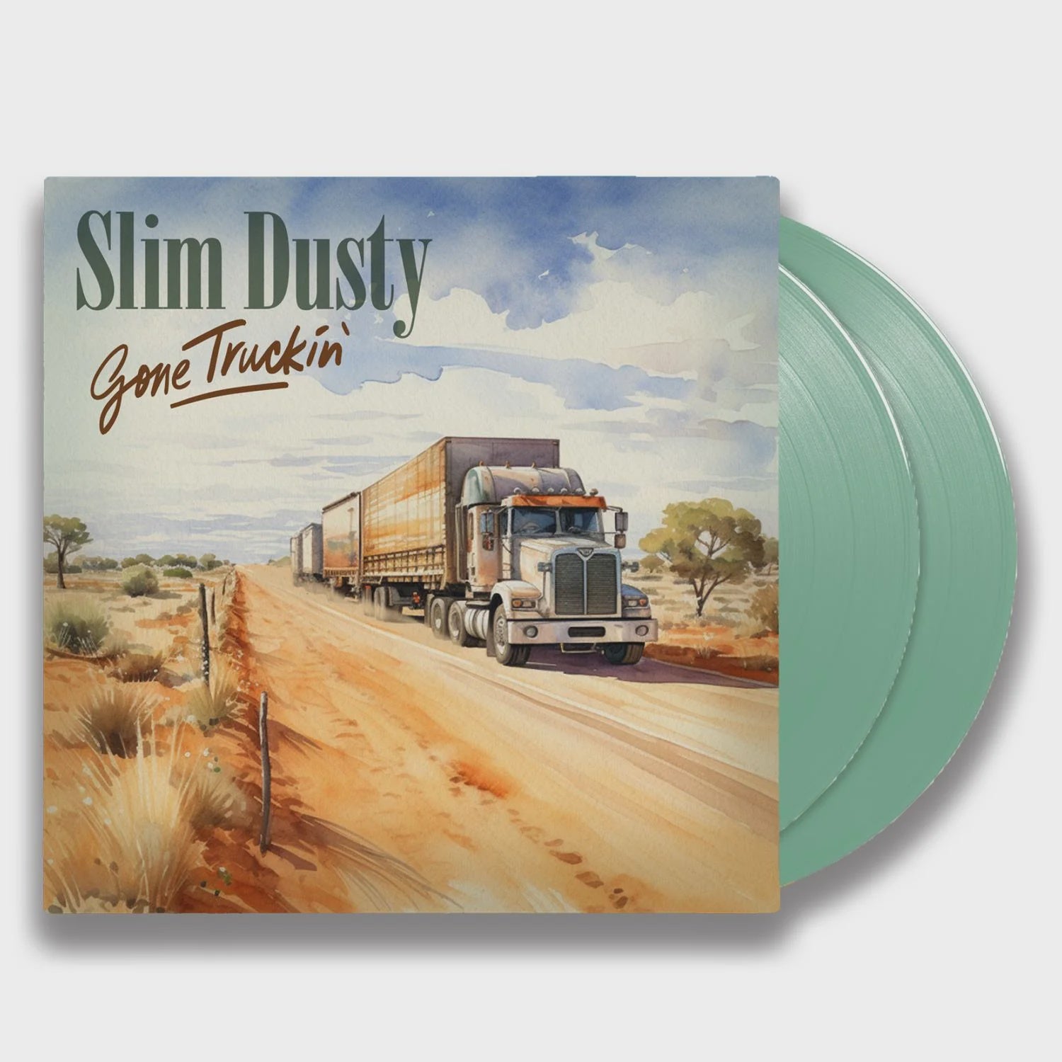 Slim Dusty - Gone Truckin' Eucalypt Green Coloured Vinyl 2LP
