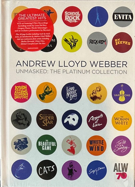Andrew Lloyd Webber – Unmasked: The Platinum Collection 4CD Boxset