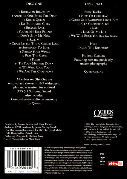 Queen – Greatest Video Hits 1 2DVD