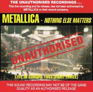 Metallica – Nothing Else Matters CD