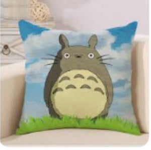 My Neighbour Totoro - Totoro Blue Sky Canvas Style Cushion