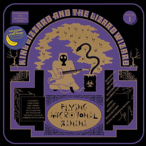King Gizzard & The Lizard Wizard - Flying Microtonal Banana Radioactive Yellow Coloured Vinyl LP