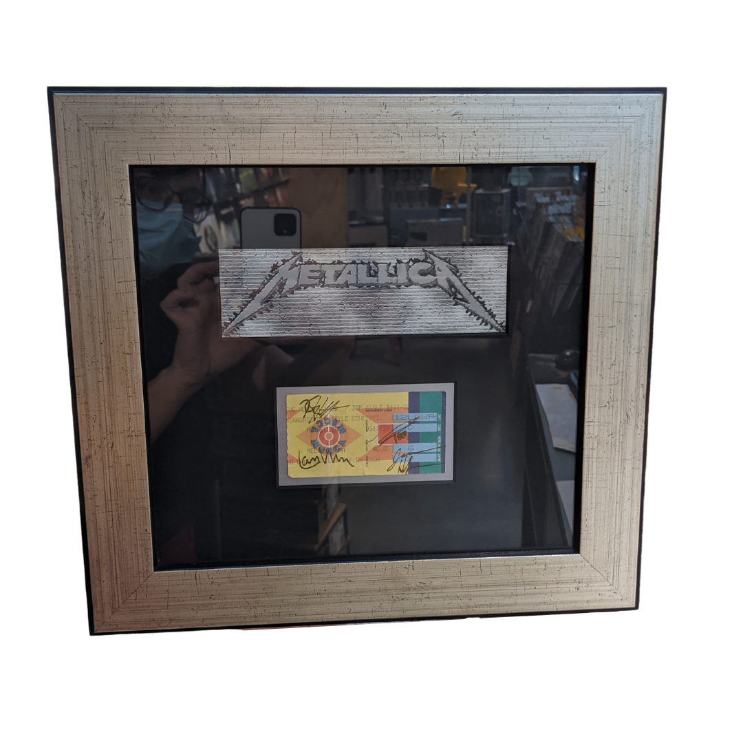 Metallica - Framed Concert Ticket Autographed
