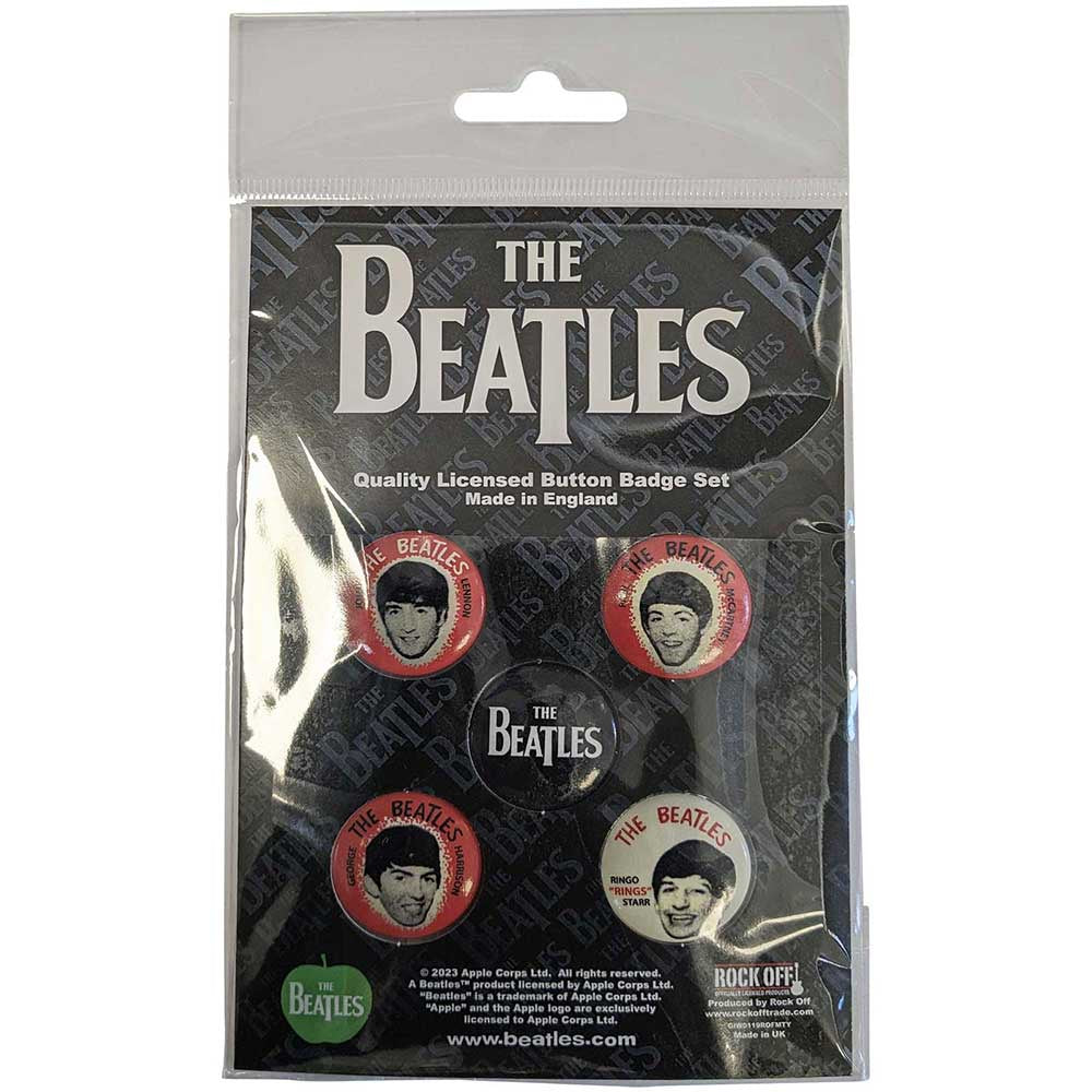 Beatles - Vintage Portraits Badge Set