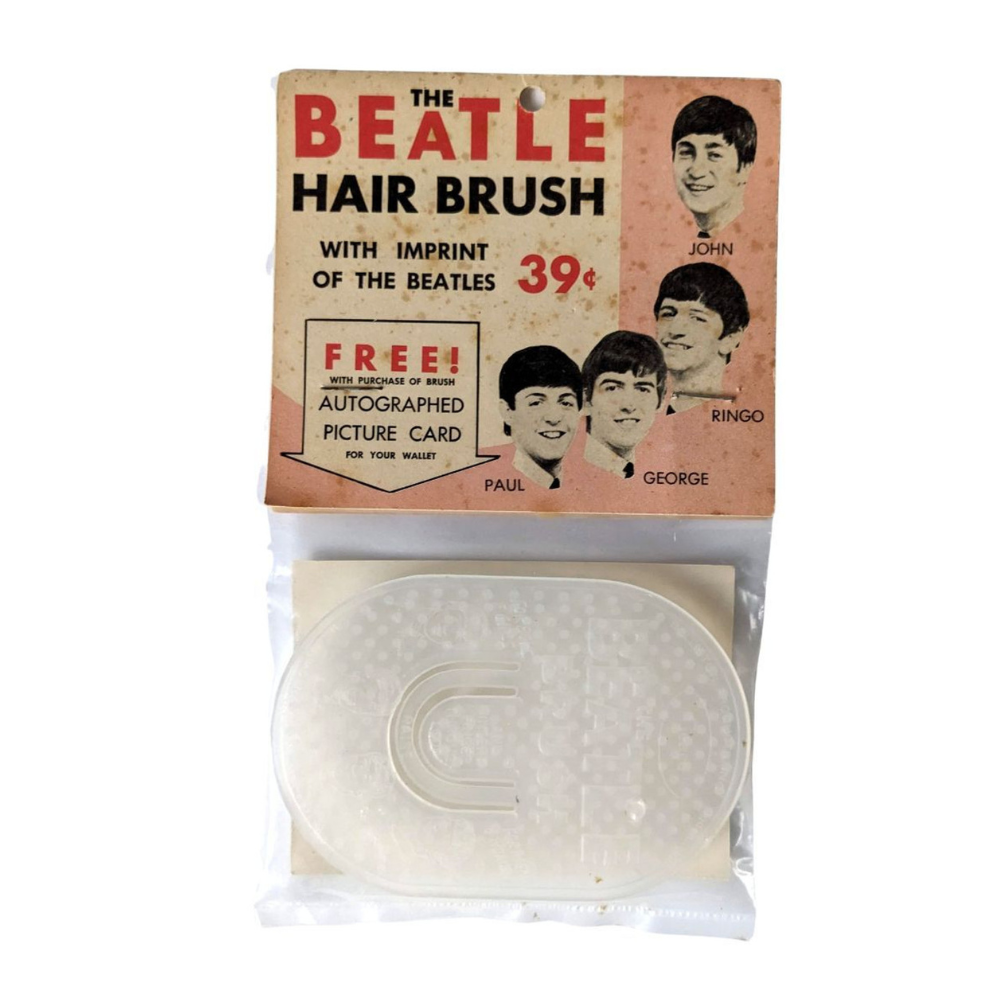 Beatles - Original 1960s White Belliston Genco Hair Brush Sealed