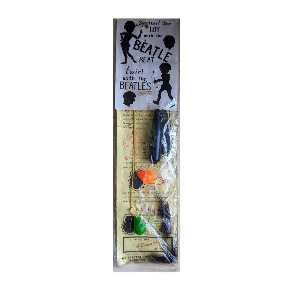 Beatles - Original 1960s Spatter Twirl With The Beatles Toy