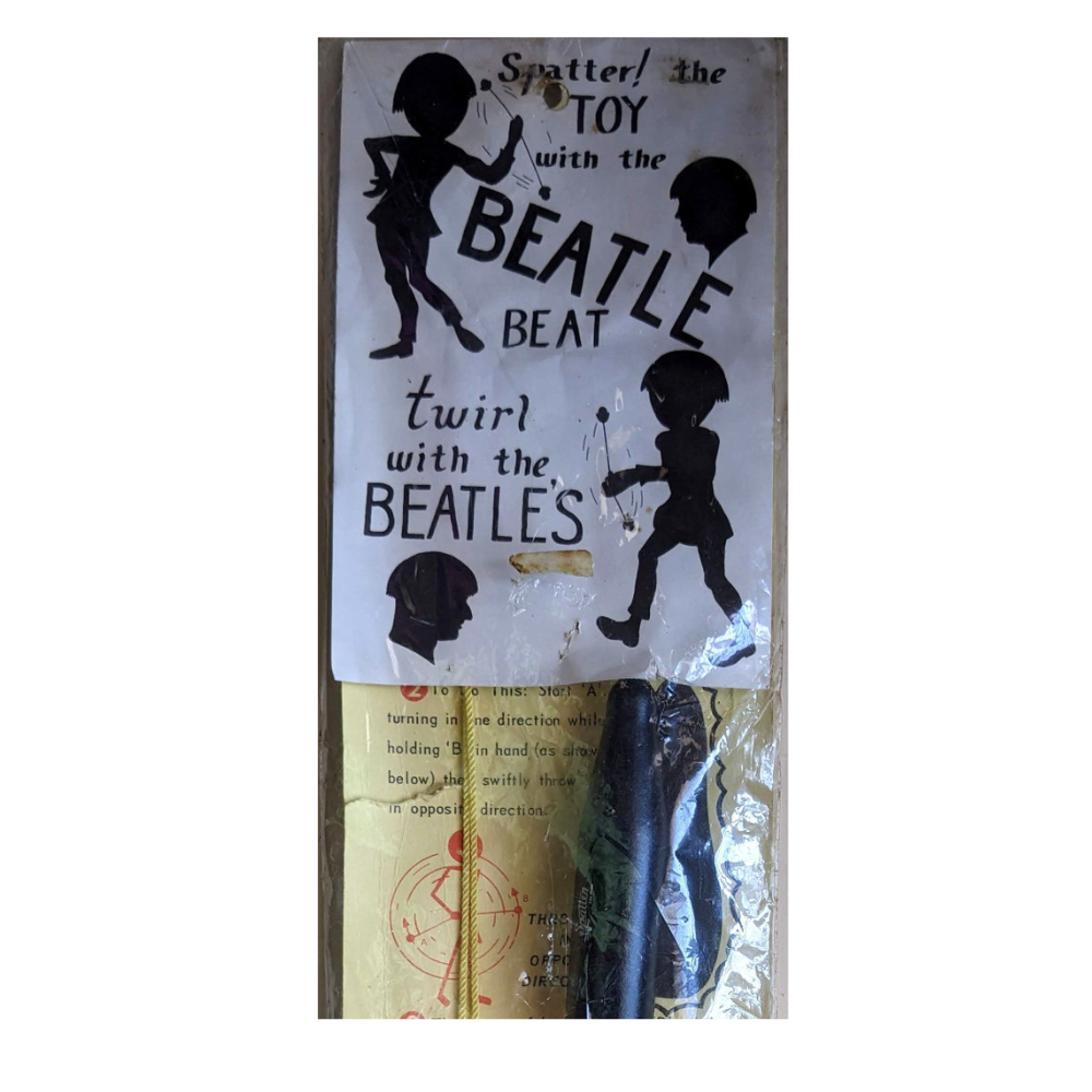 Beatles - Original 1960s Spatter Twirl With The Beatles Toy