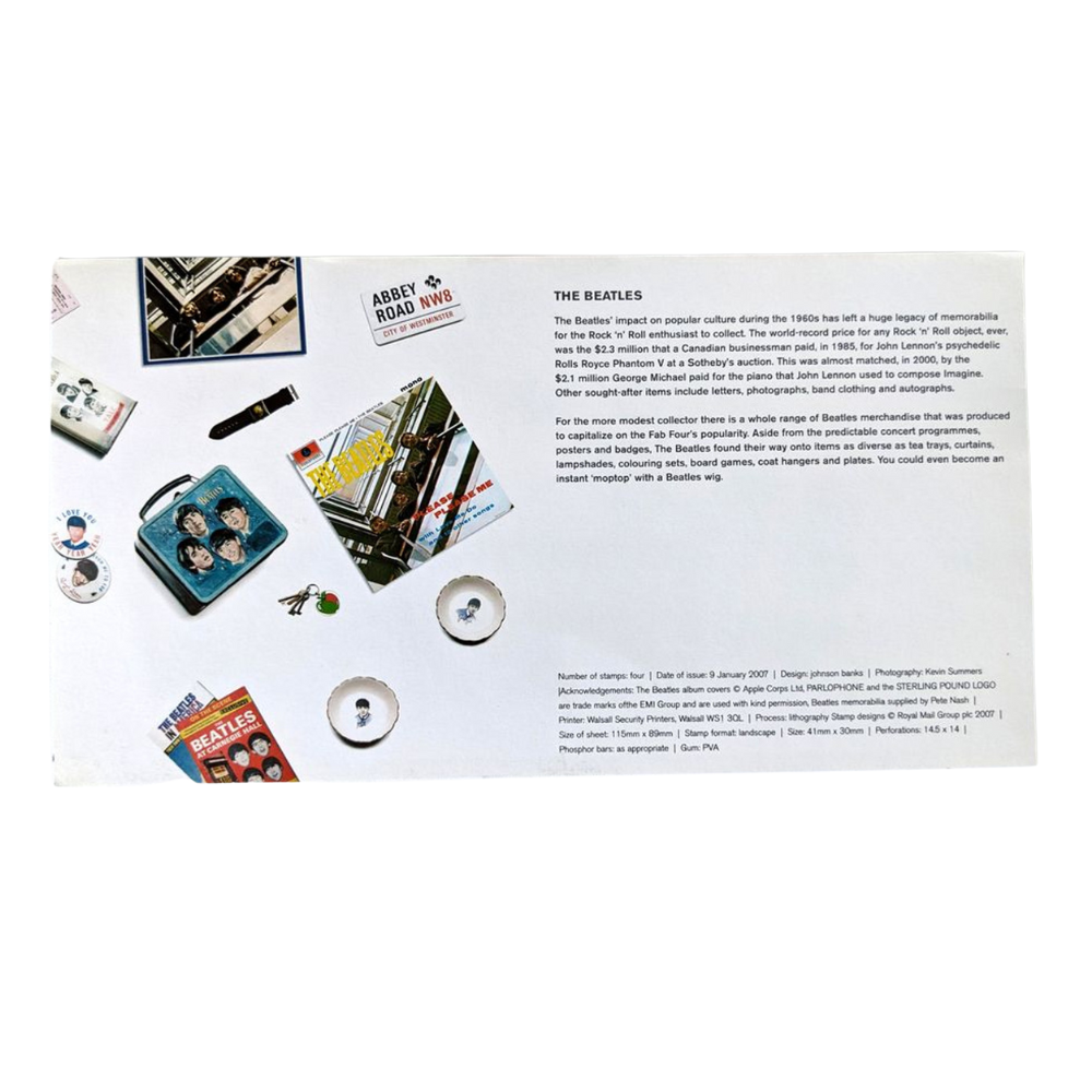 Beatles - 2007 Great Britain Royal Mail Mint Presentation Pack & Miniature Sheet 10 Stamps (Complete And Unused)