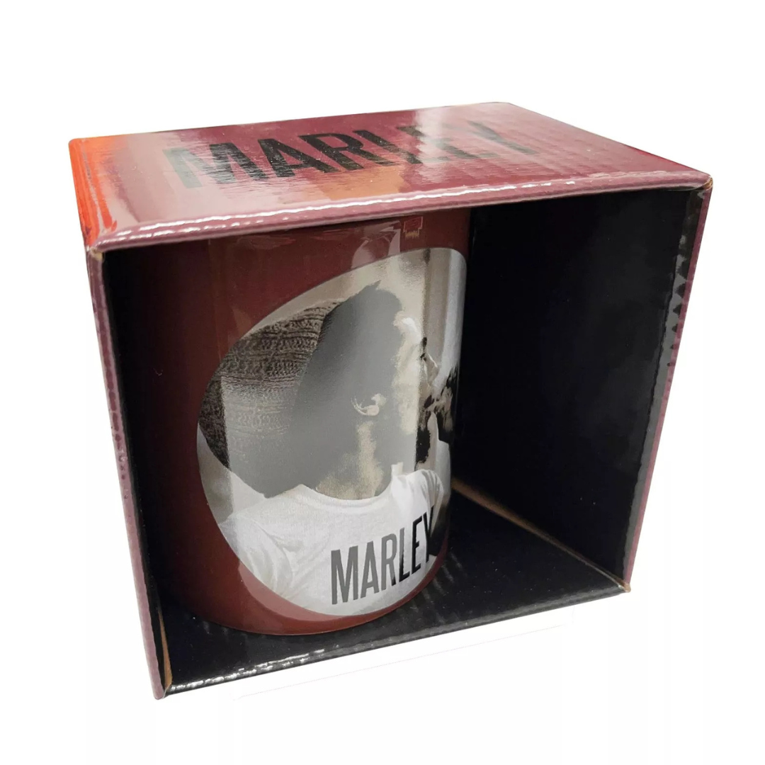Bob Marley - Circle Maroon Mug