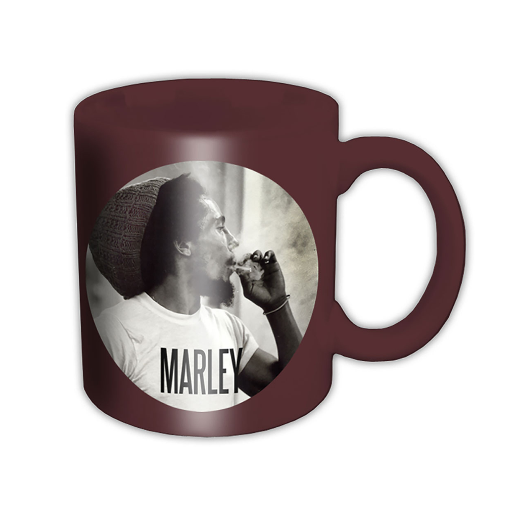 Bob Marley - Circle Maroon Mug