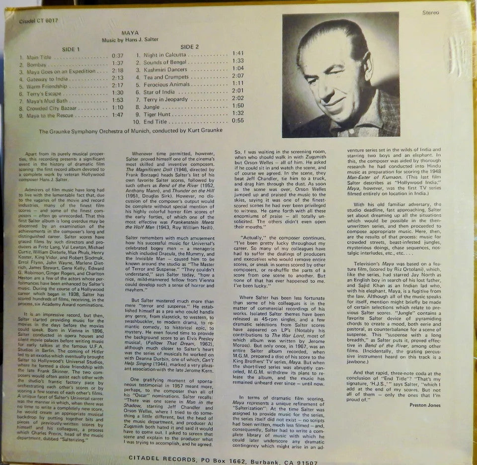 Maya - Television Score John Salter Soundtrack Vinyl LP (Used)