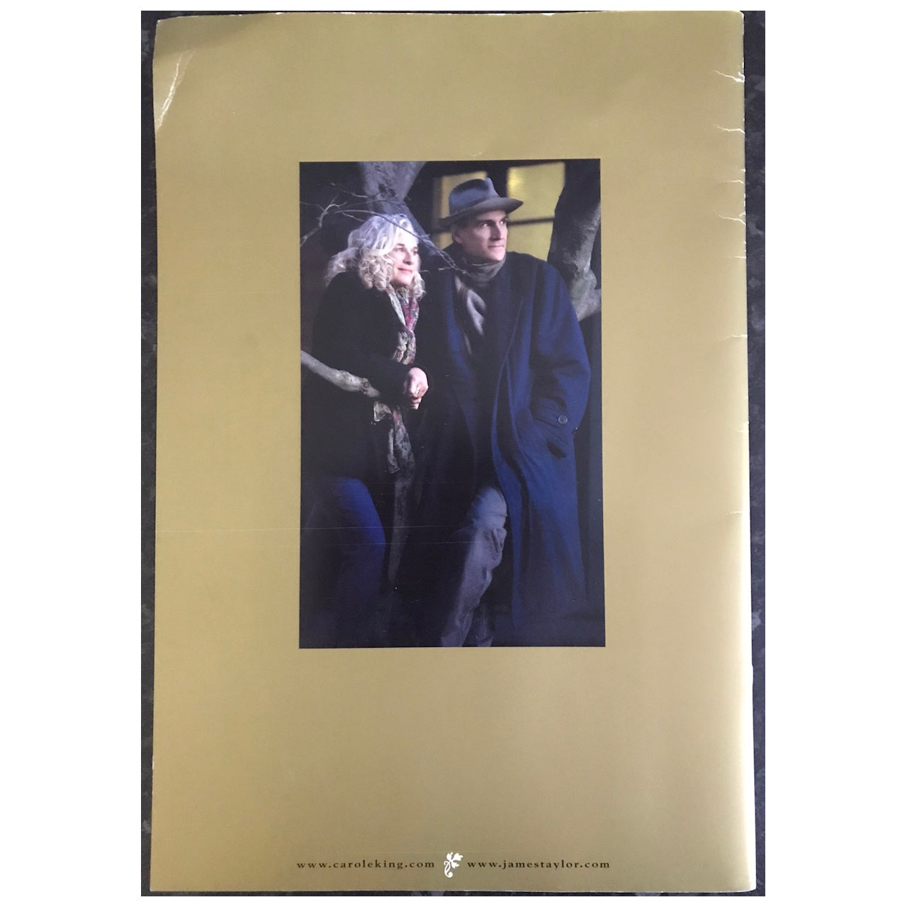 Carole King & James Taylor - Troubadour Reunion Tour 2010 Original Concert Tour Program With Concert Ticket