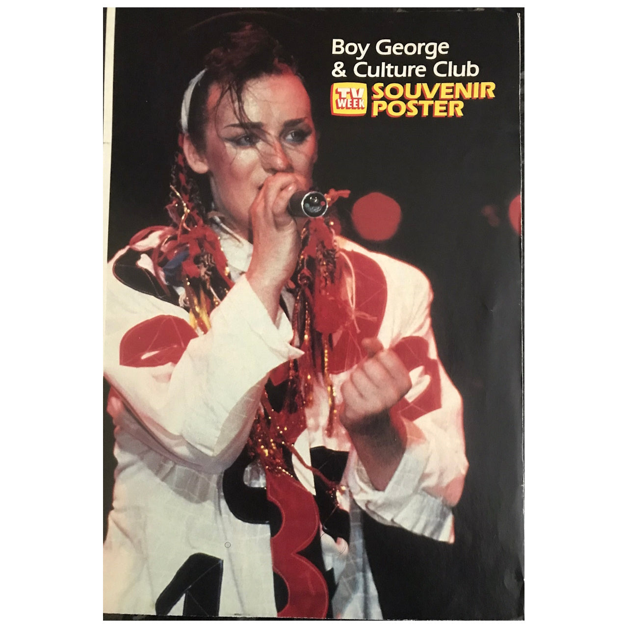 Culture Club - A Kiss Across The Ocean 1984 Original Concert Tour Program With Ticket