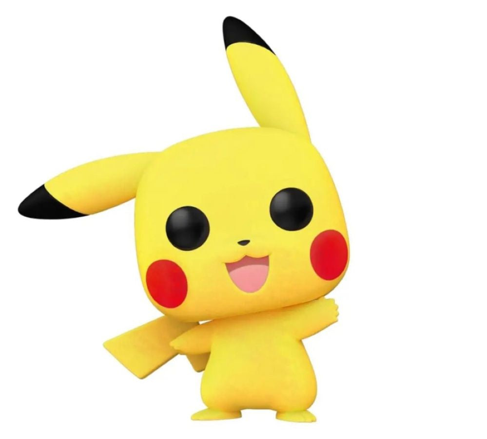 Pokemon - Pikachu Waving Flocked US Exclusive Pop! Vinyl #553