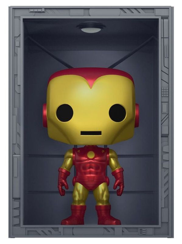 Marvel Comics - Hall of Armor: Iron Man Model 4 Metallic US Exclusive Pop! Deluxe