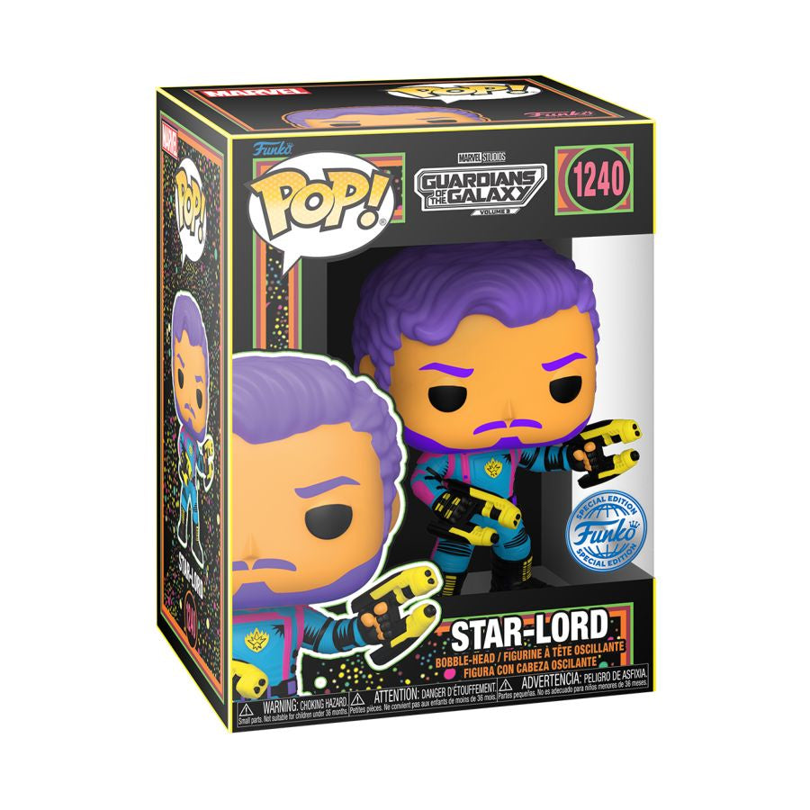 Guardians of the Galaxy: Vol. 3 - Star-Lord US Exclusive Blacklight Pop! Vinyl #1240