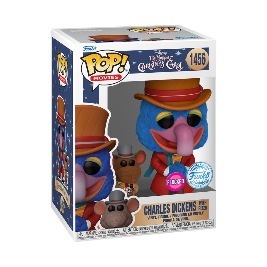 The Muppet's Christmas Carol - Gonzo with Rizzo Flocked Pop! Vinyl