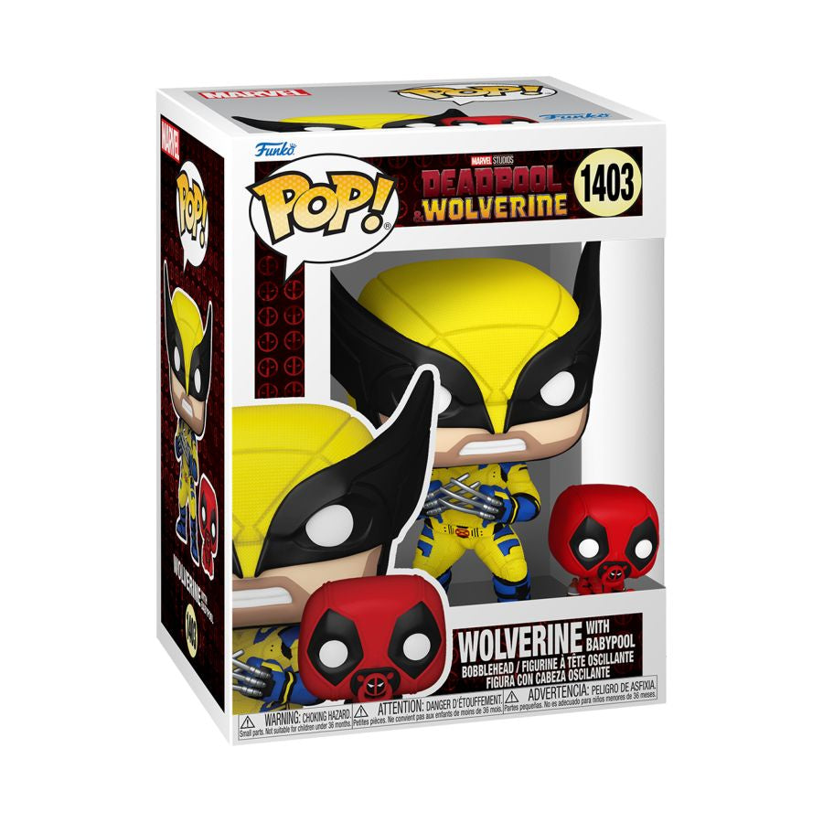 Deadpool & Wolverine - Wolverine with Babypool Pop! Vinyl #1403