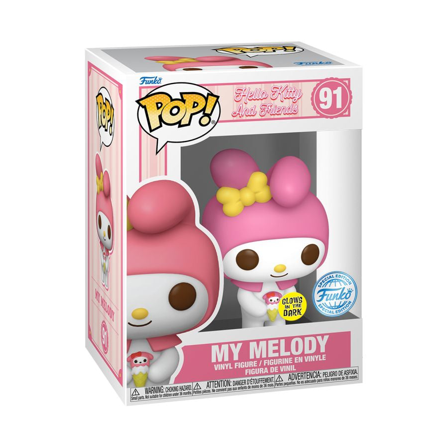 Hello Kitty - My Melody US Exclusive Glow Pop! Vinyl #91