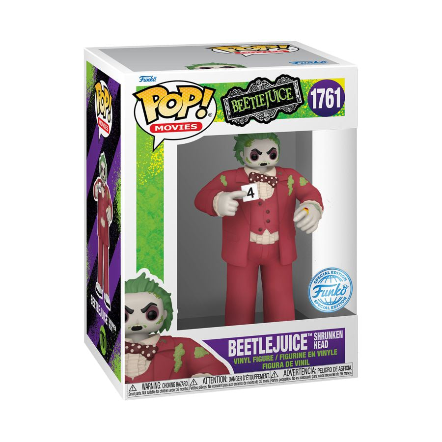 Beetlejuice - Beetlejuice (Shrunken Head) US Exclusive Pop! Vinyl #1761