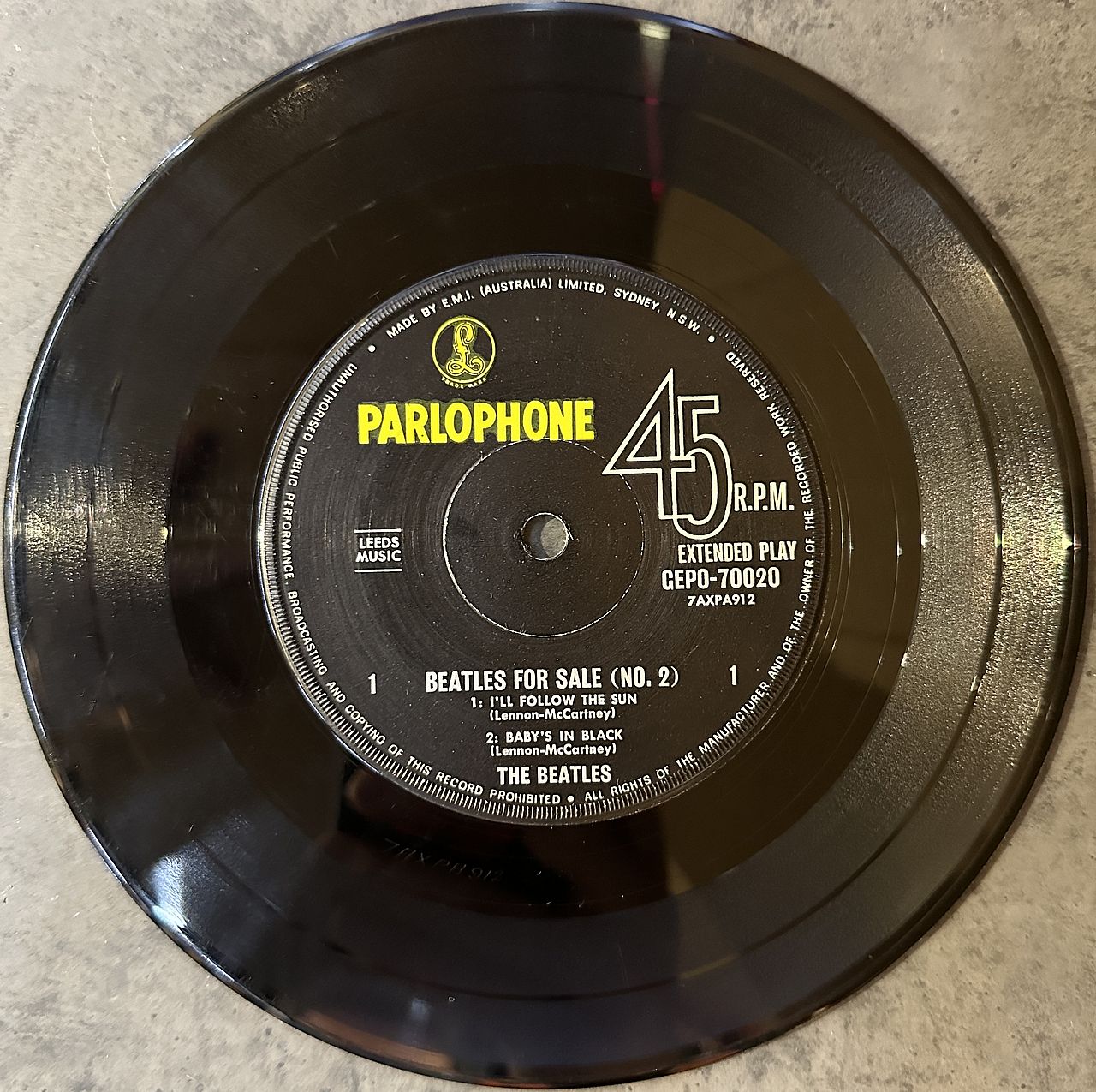 Beatles – Beatles For Sale (No. 2) 7" EP Vinyl (Used)
