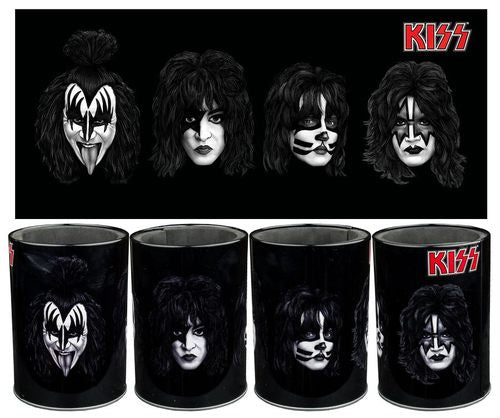 KISS - Band Faces Metal Can Cooler