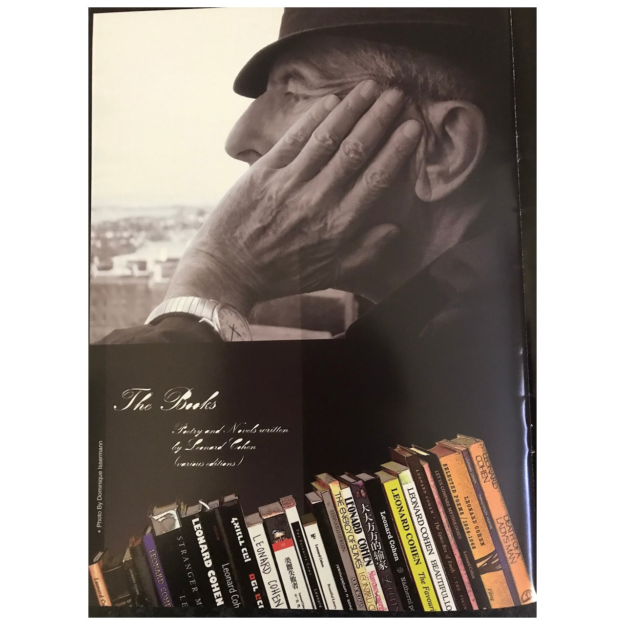 Leonard Cohen - Tour 2010 Original Concert Tour Program With Concert Ticket