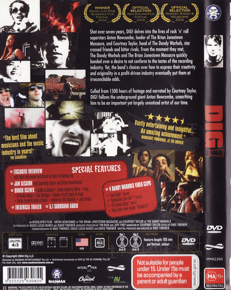 The Dandy Warhols / The Brian Jonestown Massacre – Dig! 2DVD