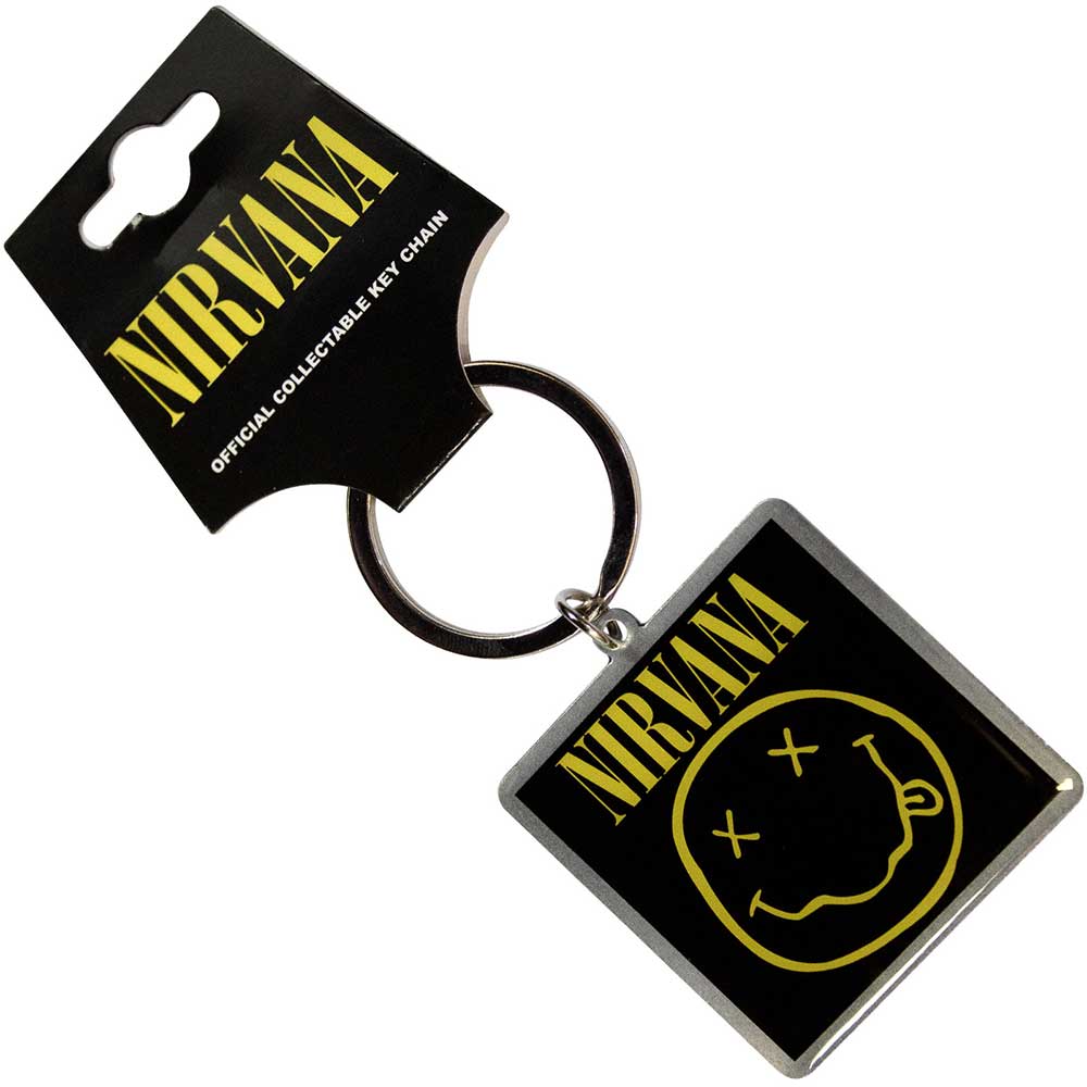 Nirvana - Smiley Face Logo Keychain