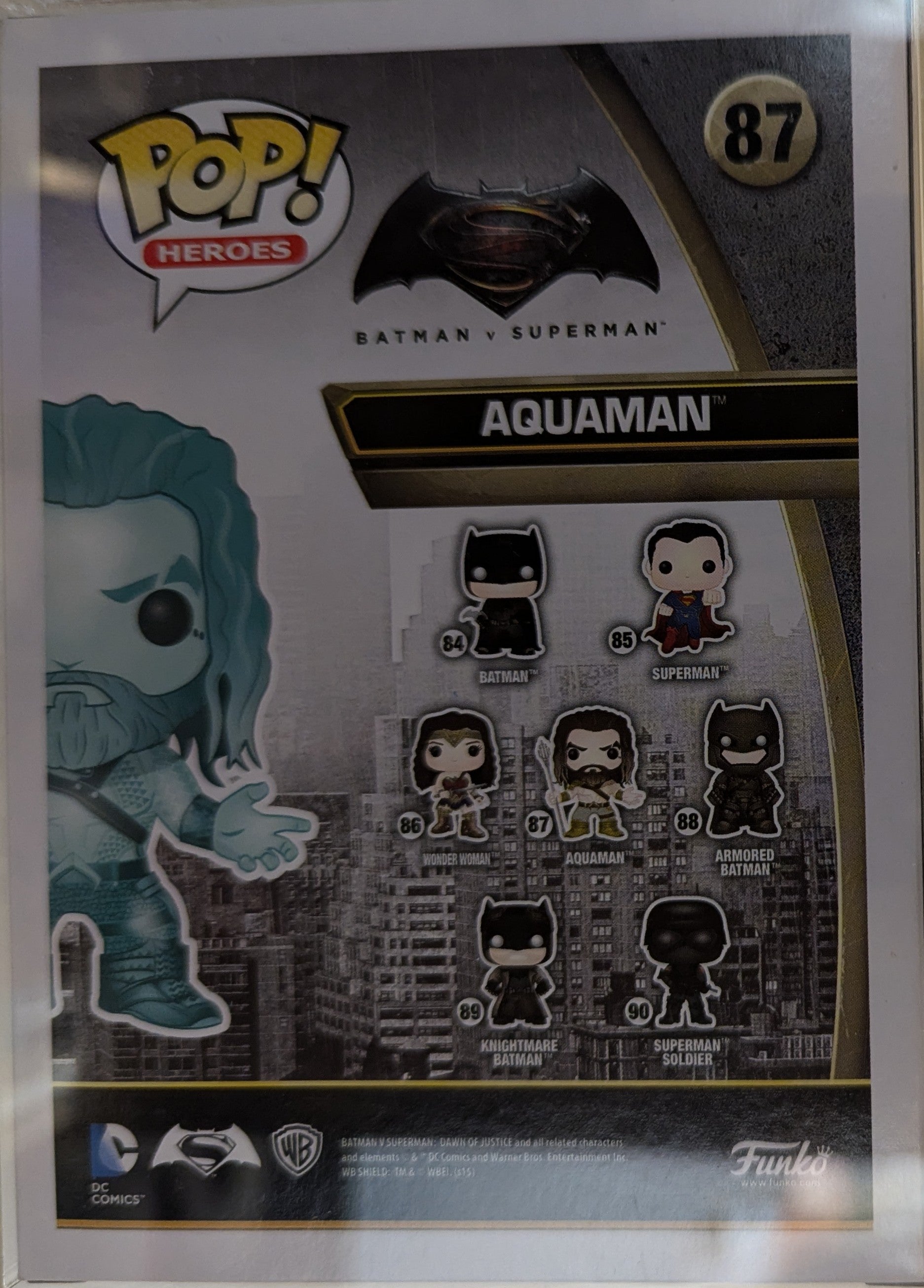 DC Universe - Aquaman Autographed Collectable Pop! Vinyl #87 (Hot Topic Exclusive)