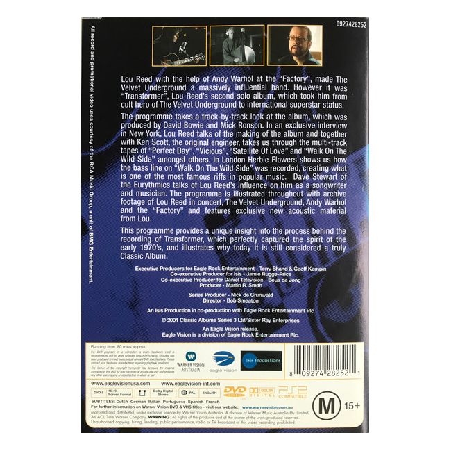 Lou Reed - Transformer DVD (Used)