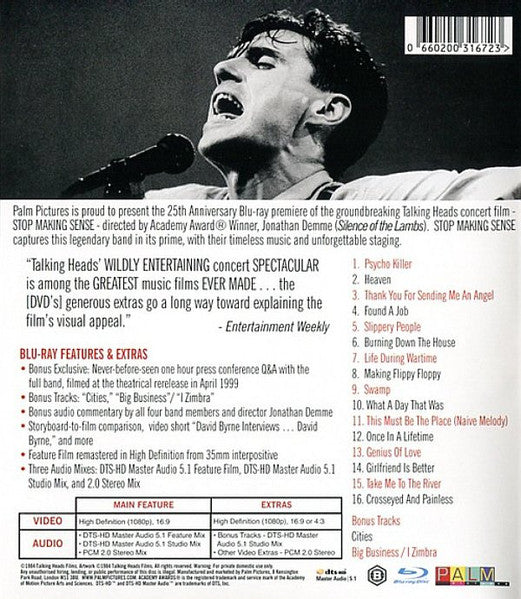 Talking Heads – Stop Making Sense Blu-Ray DVD