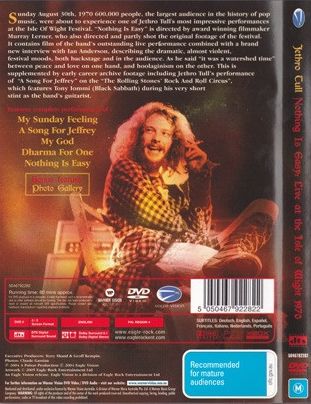 Jethro Tull – Nothing Is Easy: Live At The Isle Of Wight 1970 DVD