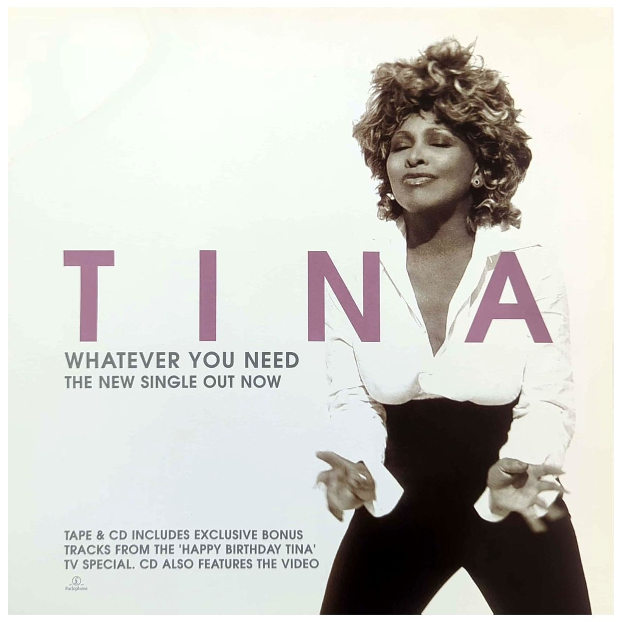Tina Turner - Whatever You Need 12" Promo Display Card Poster (2000)