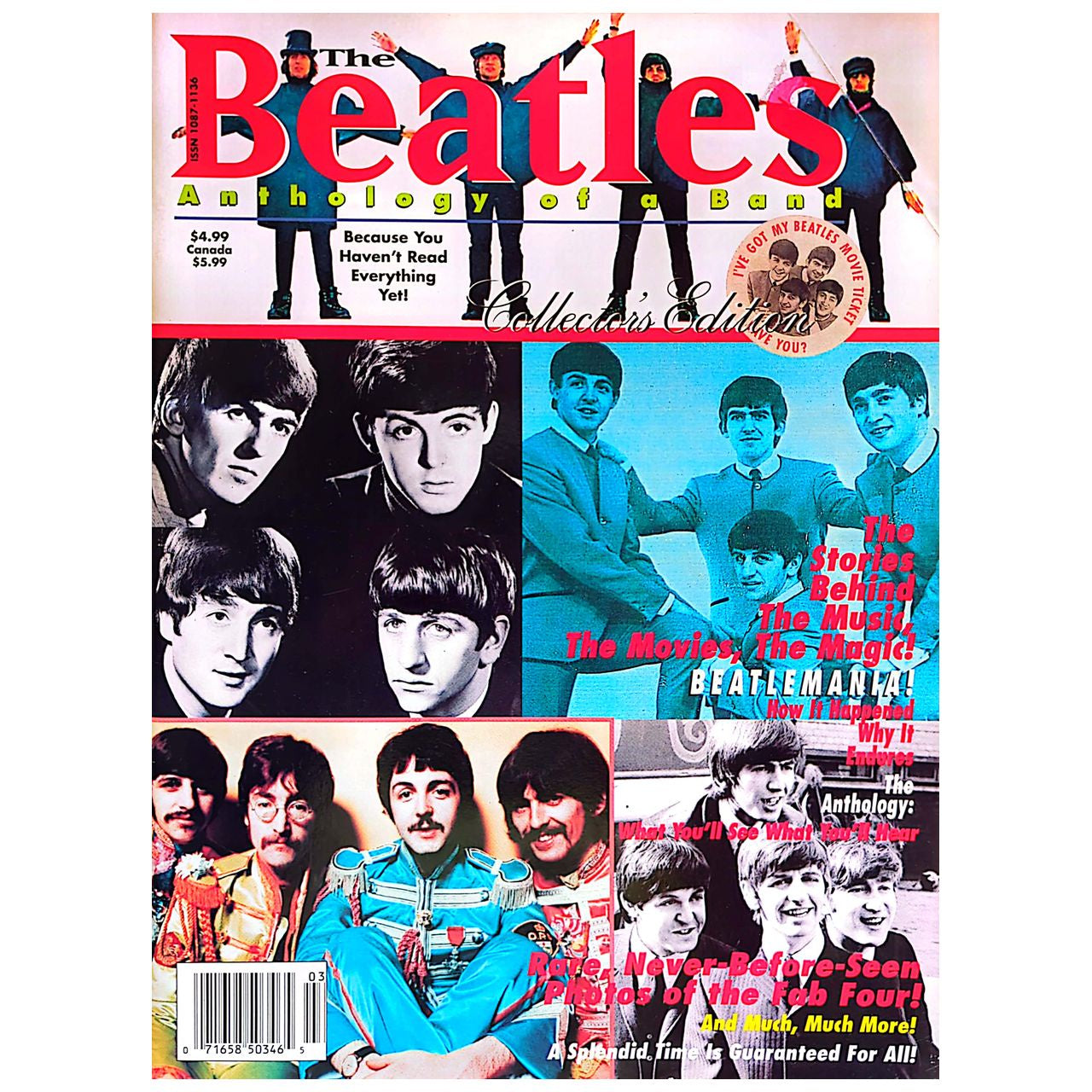 Beatles - Anthology Of A Band Vol 1 No 3 1996 Collector's Ed Magazine