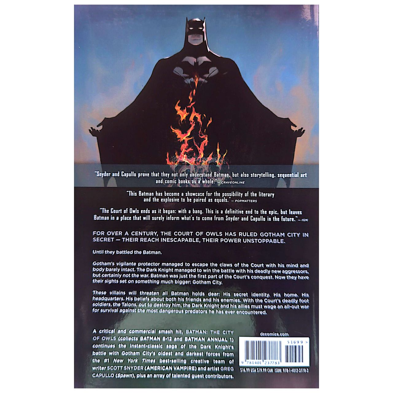Scott Snyder - Batman New 52 Vol 2 City Of Owls Book (Used)