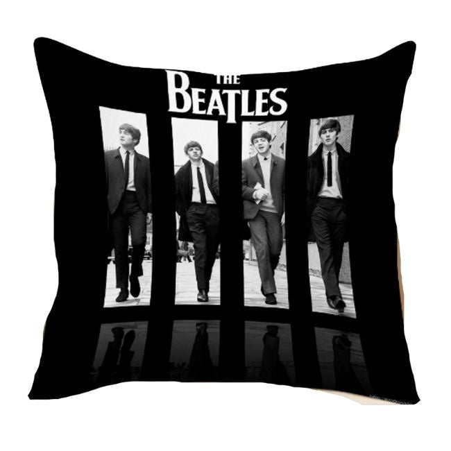 Beatles - 60's Black & White Images Canvas Style Cushion