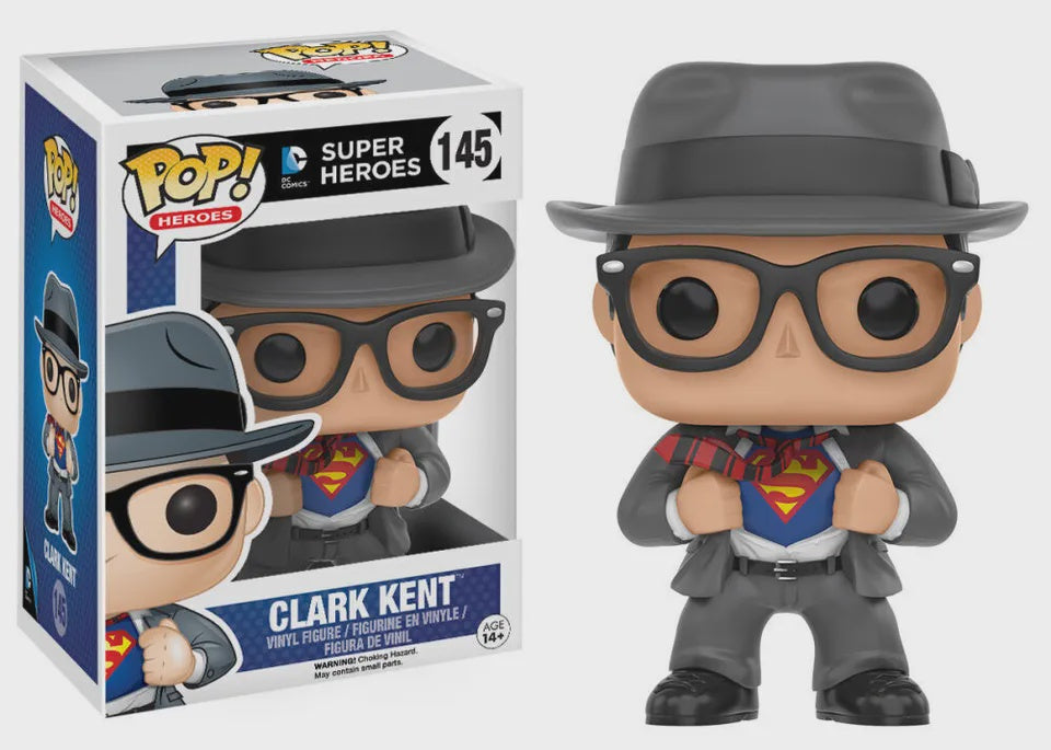 Superman - Clark Kent With Suit Collectable Pop! Vinyl #145