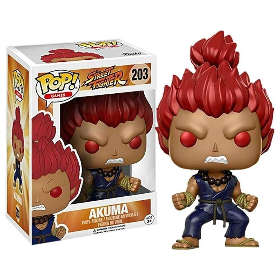 Street Fighter - Akuma Collectable Pop! Vinyl #203 (Used)