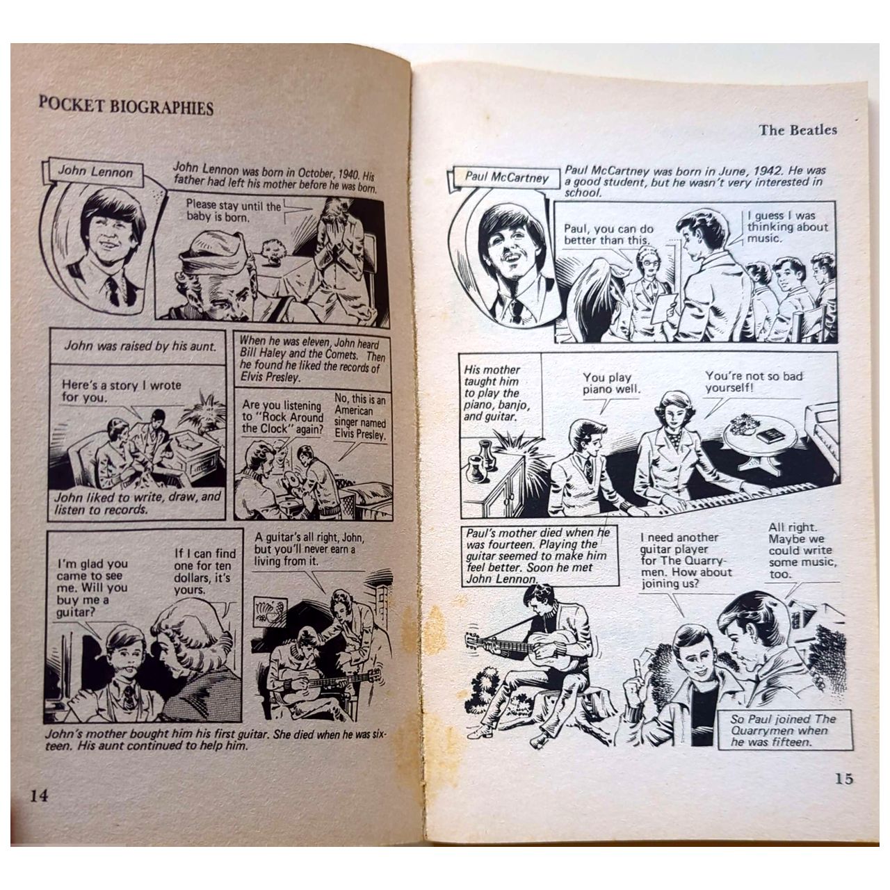 Academic Industries - Beatles Pocket Biography Paperback Book (1984)