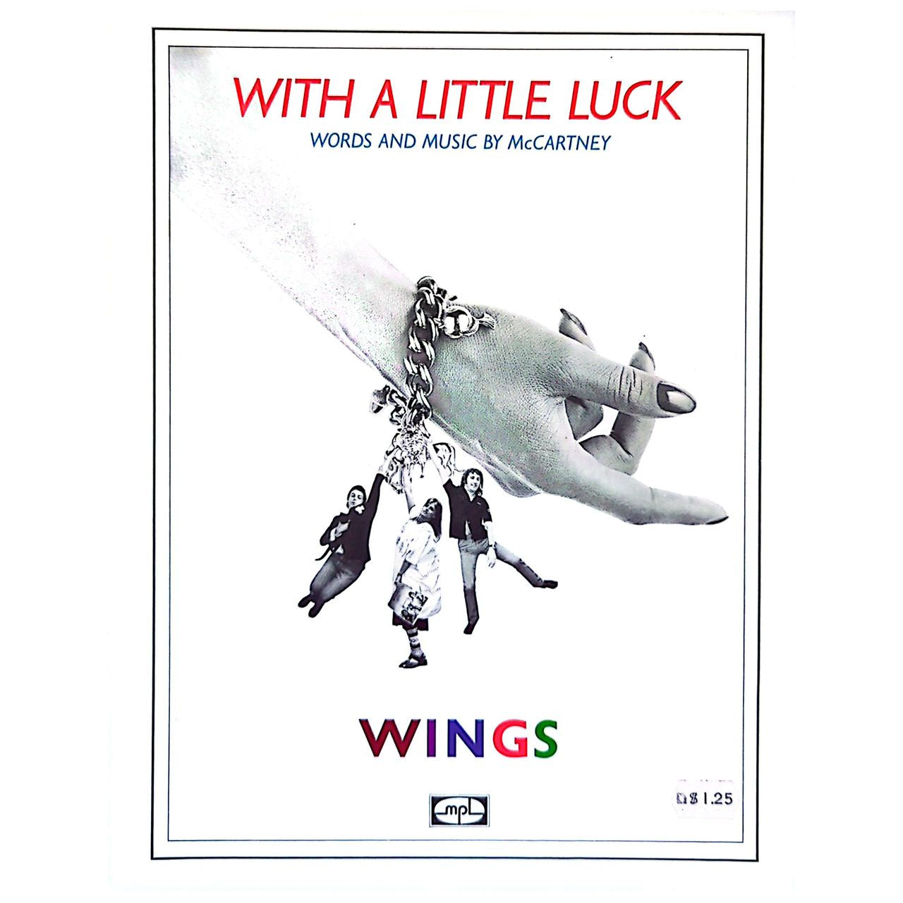 Paul McCartney & Wings - With A Little Luck (1978) Australian Sheet Music (Vintage)