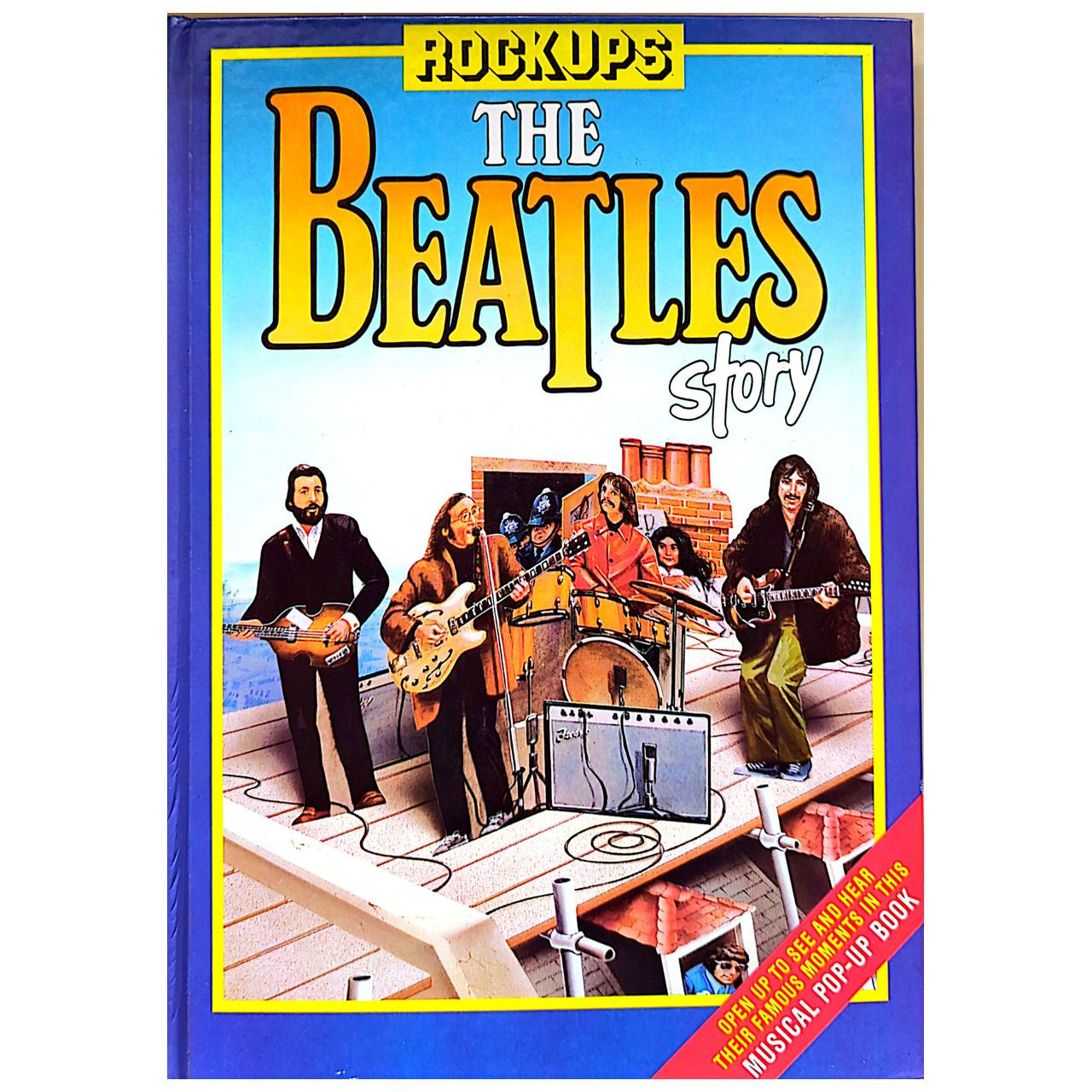 Mike Peterkin - 1985 Beatles Story Rockups Musical Pop-Up Hardcover Book (Used)
