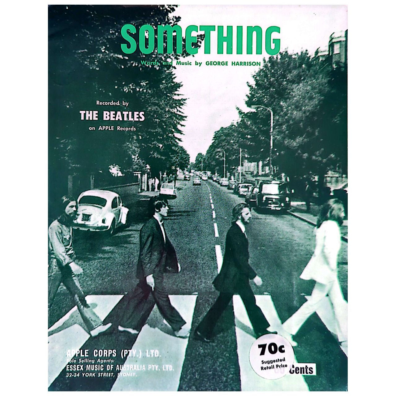 Beatles - Something (1969) Australian Sheet Music (Vintage)