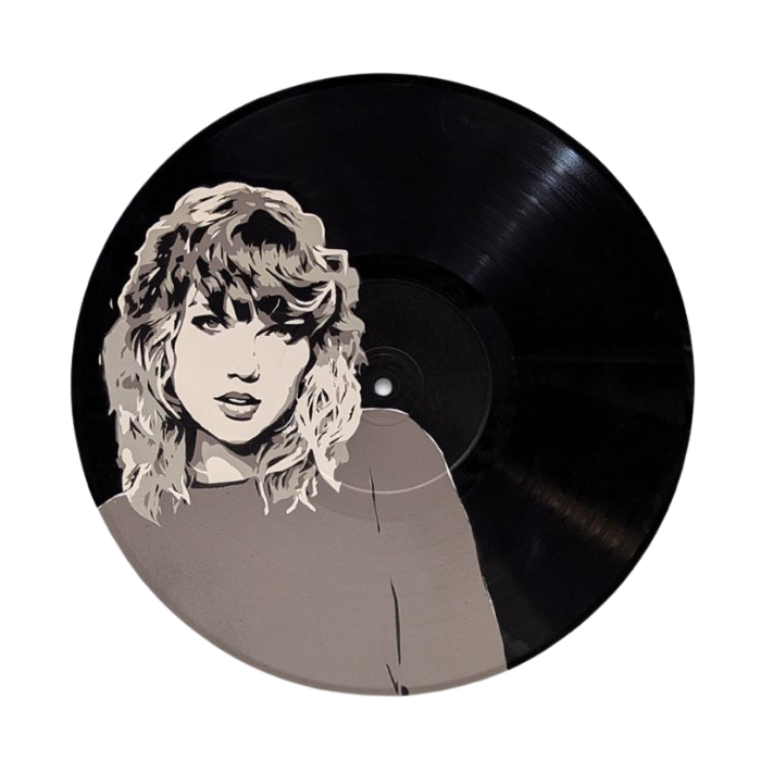 Vinyl Art - Taylor Swift Spray-Painted Vinyl