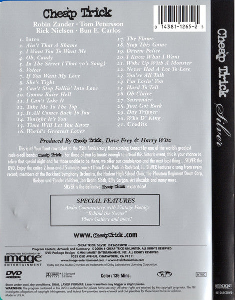 Cheap Trick - Silver DVD