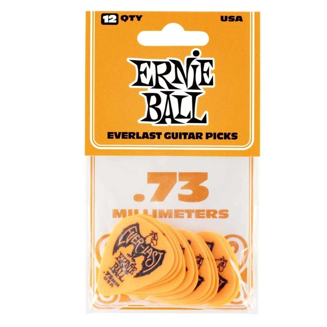 Ernie Ball - .73mm Orange Pack Of 12 Guitar Pick