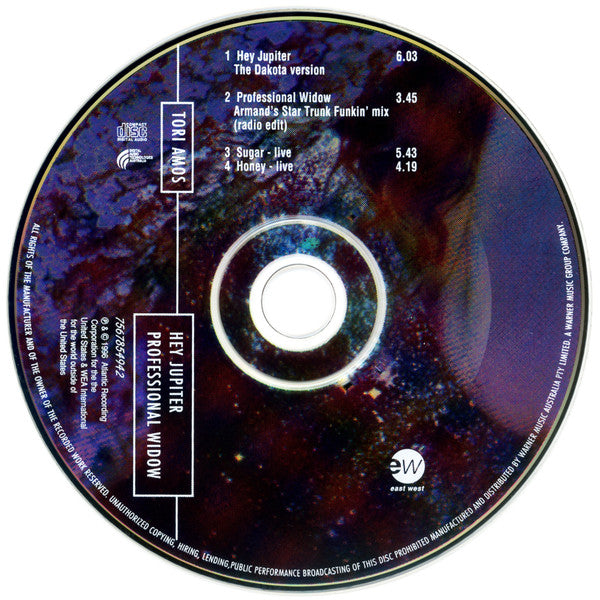 Tori Amos - Hey Jupiter / Professional Widow 4 Track CD Single